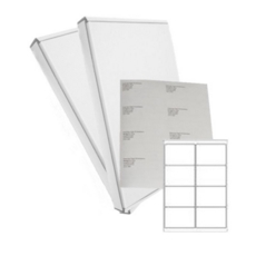 White Laser labels 8/sheet Value 99.1 x 67.7mm
