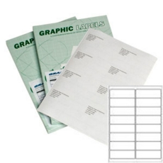 A16 Graphic Laser labels 16/sheet 99.1x33.9mm