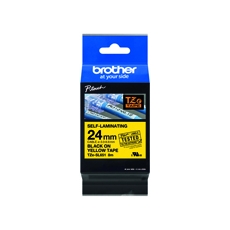 Brother TZe Slf-Lam Tpe 24mm Blk/Ylw
