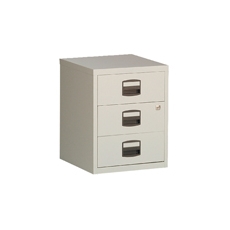 Bisley 3 Drw Home Flng Cabinet Grey