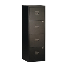 Bisley 4 Drw Home Flng Cabinet Black