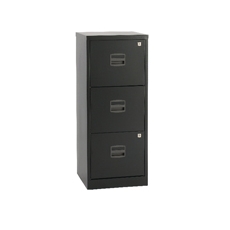 Bisley 3 Drw Home Flng Cabinet Black