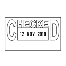 COLOP Printer 38 Date Stamp Checked