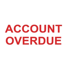 COLOP Prntr 20 ACCOUNT OVERDUE Red