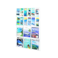 Safco 18 Pkt Comb Mag Pamphlet Rack