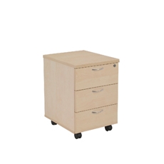 Jemini 3 Drw Mobile Pedestal Maple