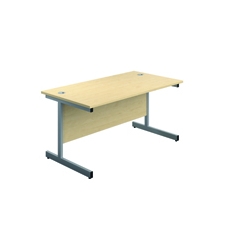Jemini Rect Desk 1200 Maple/Silver