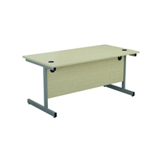 Jemini Rect Desk 1200 Maple/Silver