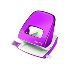 Leitz WOW Office Hole Pch Metal Pnk