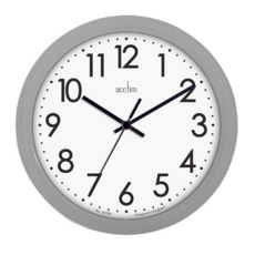 Office Wall Clock Silver UP21009