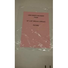 Poly Bags Clear 15x20" Low Density