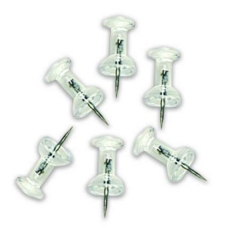 Push Pins Tub 200 Clear (^)