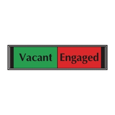 Sliding Sign Vacant/Engaged Self Adh
