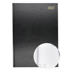 A4 Page/Day Diary 2027 Black