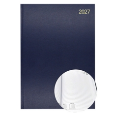 A4 Page/Day Diary 2027 Blue