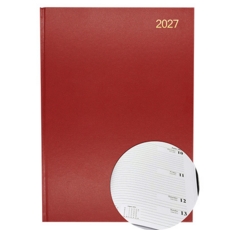 A4 Week/View Diary 2027 Red