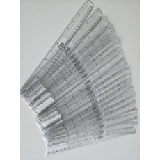 30cm / 12 inch Plastic Ruler Clear