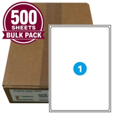 A1 Graphic Laser labels 199.6 x 289.1mm 1/Sht Pack of 500