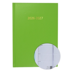 2026/27 ACADEMIC Diary A5 Week/View LIME GREEN