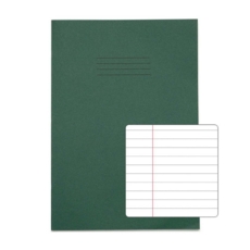 A4 Exercise Books 8mm F/M 80Pg Dark Green