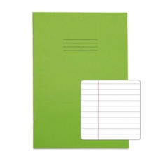 A4 Exercise Books 8mm F/M 80Pg Light Green