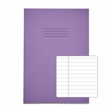 A4 Exercise Books 8mm F/M 80Pg Purple