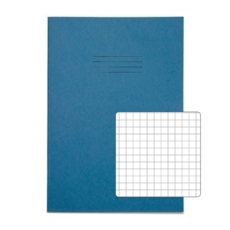 A4 Exercise Books 7mm Squared 80Pg Light Blue