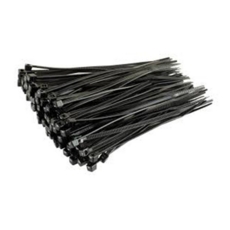 Black Cable Ties 200mm x 4.8mm. Pack of 100
