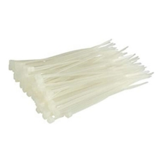 Natural Cable Ties 200mm x 4.8mm. Pack of 100