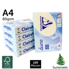 Dune Bio A4 Copier Paper 80gm Ivory 500 Sheets FSC®