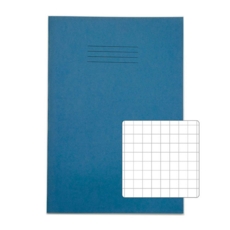 A4+ Exercise Books 10mm Squared 80Pg L/Blue