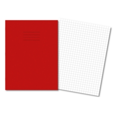 A4+ Exercise Books 10mm Squared 80Pg Red
