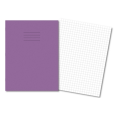 A4+ Exercise Books 10mm Squared 80Pg Purple