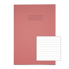 A4+ Exercise Books 8mm F/M 80Pg Pink