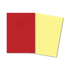 A4 SEN Exercise Books 8mm FM Yellow Pages, Red Cover
