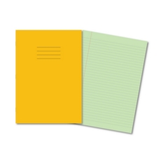 A4 SEN Exercise Books 8mm FM Green Pages,Yellow Cover