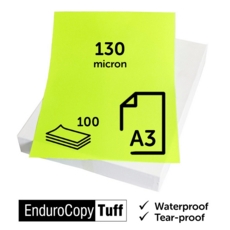 EnduroCopy Tuff A3 - 130 mic Paper, Matt Fluorescent Yellow