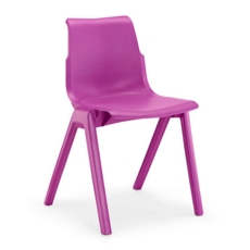 Ergostak One Piece Plastic Chair 430mmH Purple