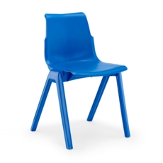 Ergostak One Piece Plastic Chair 460mmH Blue