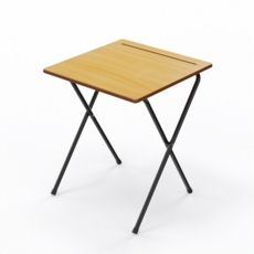 Premium Folding Exam Desk 600x600mm Beech