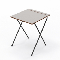 Folding Std Exam Desk 600x600mm Grey
