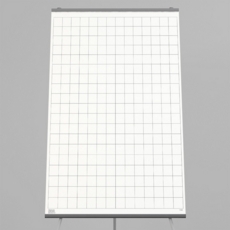Flip Chart Pad Black 40mm Squares