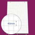 A1 Squared Flipchart Pad – 40mm Grid, 50 Sheets, 80gsm.