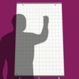 A1 Squared Flipchart Pad – 40mm Grid, 50 Sheets, 80gsm.