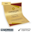 Certificate Metallico A4 Gold