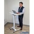 ErgoFlo Height Adjustable LaptopTable 600mm x520mm WHITE