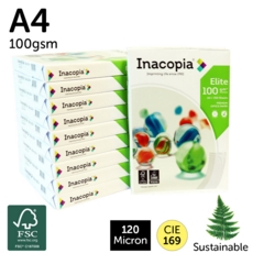 Inacopia Elite A4 Copier Paper 100gsm White 250 Sheets FSC®