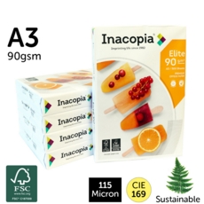 Inacopia Elite A3 Copier Paper 90gsm White 500 Sheets FSC®