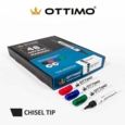 OTTIMO Drywipe Markers Chisel Tip Assorted Colours