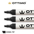 OTTIMO Drywipe Markers Chisel Tip Black